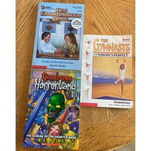 Scholastic Book Lot Kids Size OS Multicolor Good BSC Goosebumps The Gymnasts